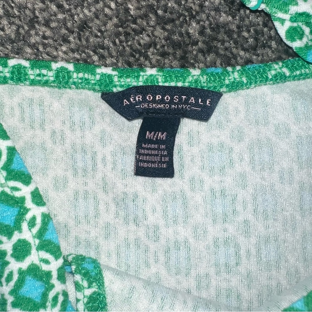 Aeropostale Green and Blue Mini Dress - Picture 4 of 11